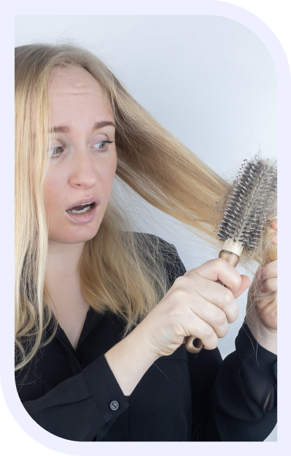 Girl Combing Hair